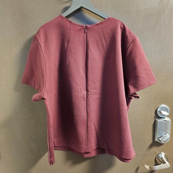 Spanx Ponte Top Burgundy Red 3X - Picture 2 of 3